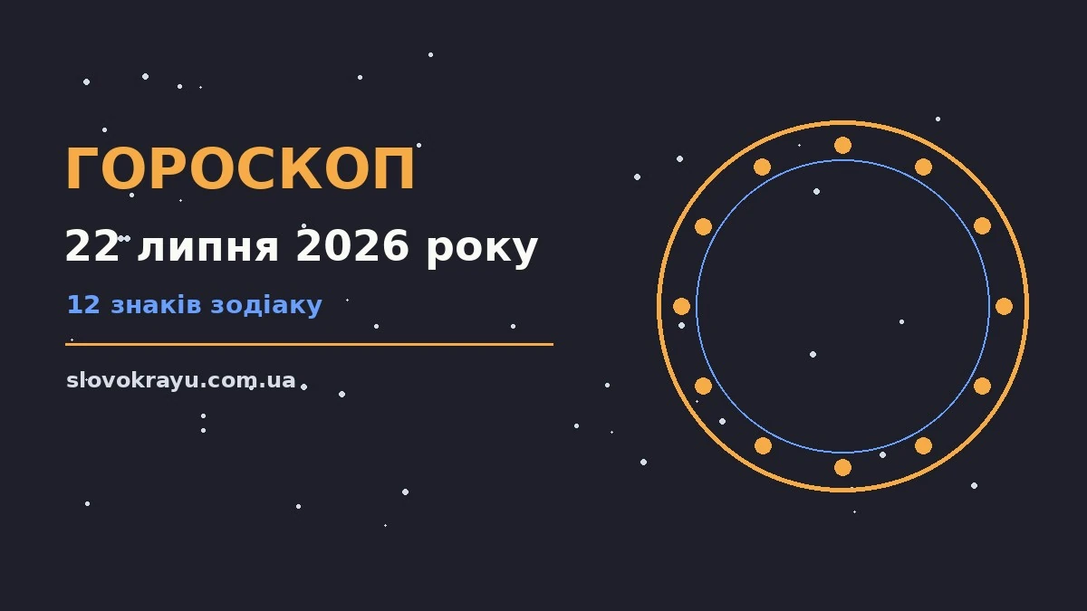 Гороскоп на 22 липня 2026 року: рішення та підказки дня про події, зустрічі та вибір