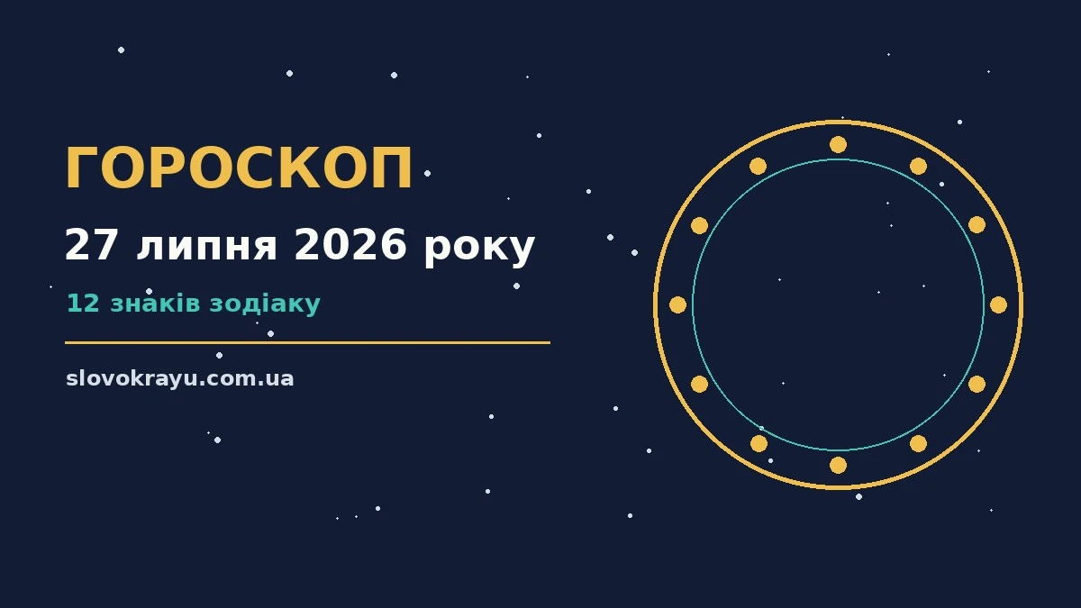 Гороскоп на 27 липня 2026 року: рішення та підказки дня про події, зустрічі та вибір