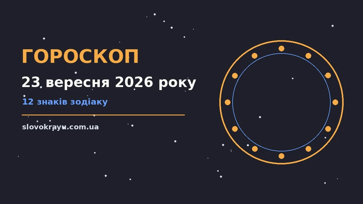 Гороскоп на 23 вересня 2026 року: рішення та підказки дня про події, зустрічі та вибір