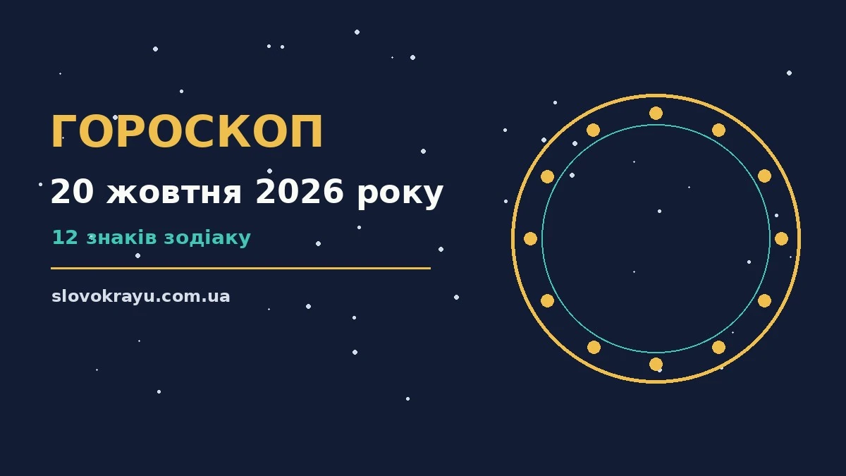 Гороскоп на 20 жовтня 2026 року: рішення та підказки дня про події, зустрічі та вибір